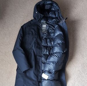 Helly Hansen Navy Hooded Women's Puffer Coat